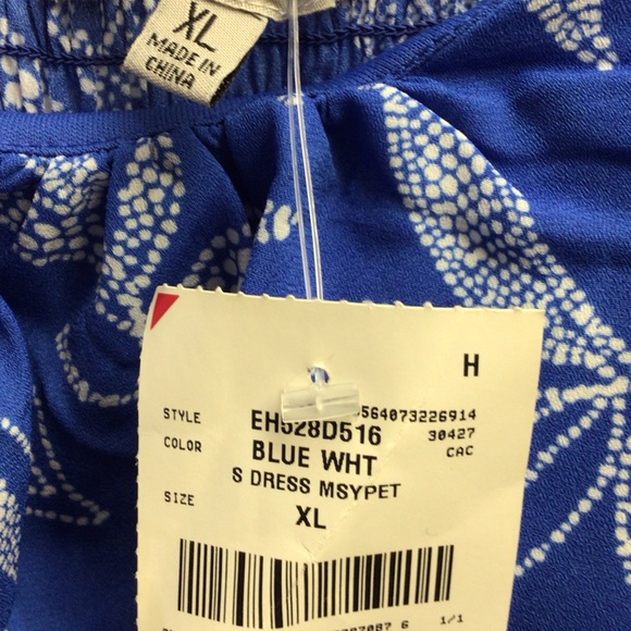 Absolutely Famous Blue and White Patterned Maxi Dress - Picture 13 of 16